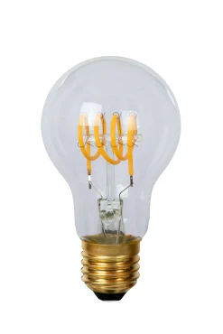 A60 - Filament lamp - Ø 6 cm - LED Dimb. - E27 - 1x4,9W 2700K - Transparant*Lucide Discount