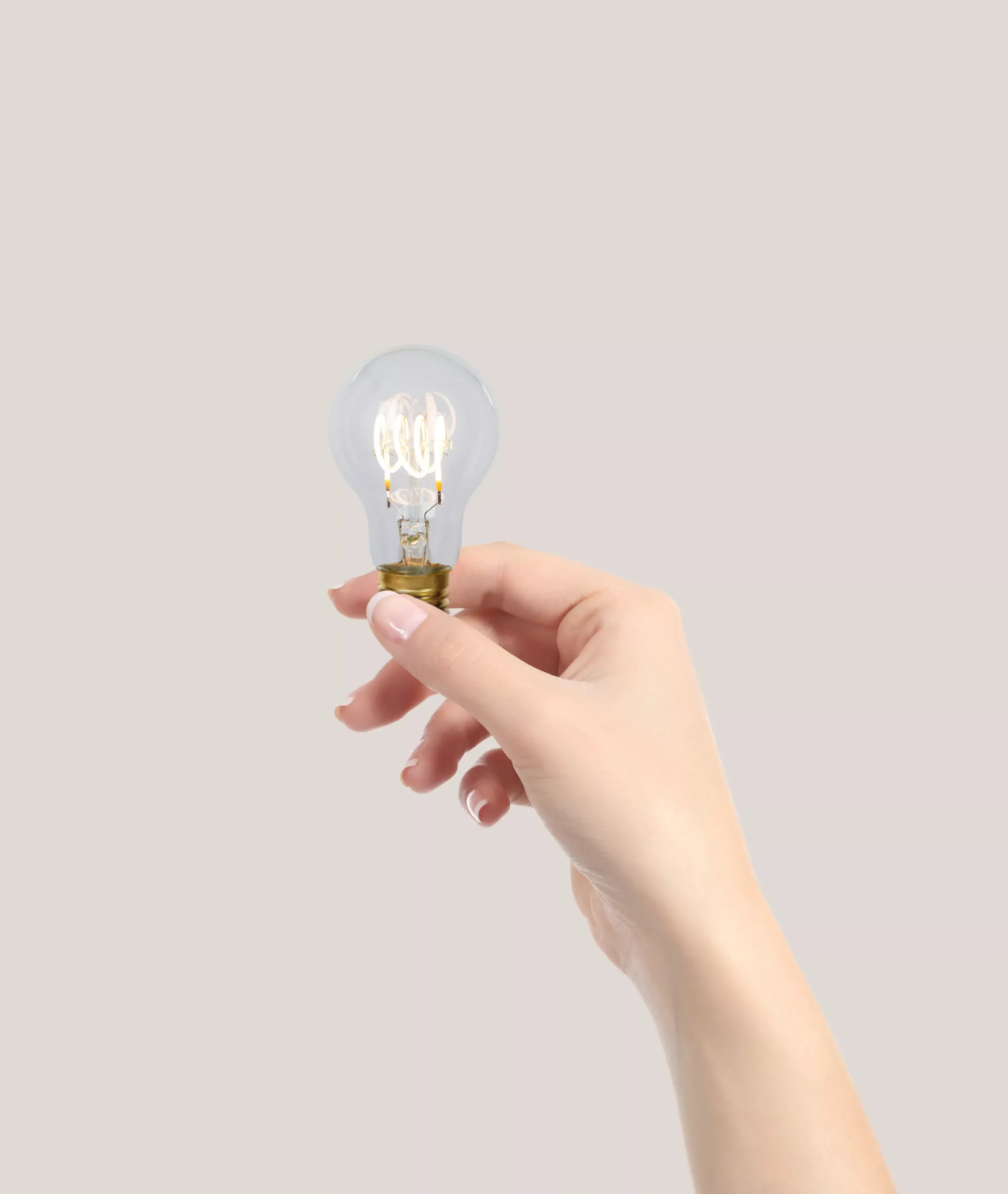 A60 - Filament lamp - Ø 6 cm - LED Dimb. - E27 - 1x4,9W 2700K - Transparant*Lucide Discount