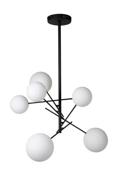 ALARA - Hanglamp - Ø 72 cm - LED - G4 - 6x1,5W 2700K - Zwart*Lucide Best Sale