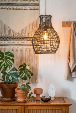 ALBAN - Hanglamp - Ø 35 cm - 1xE27 - Zwart*Lucide Store
