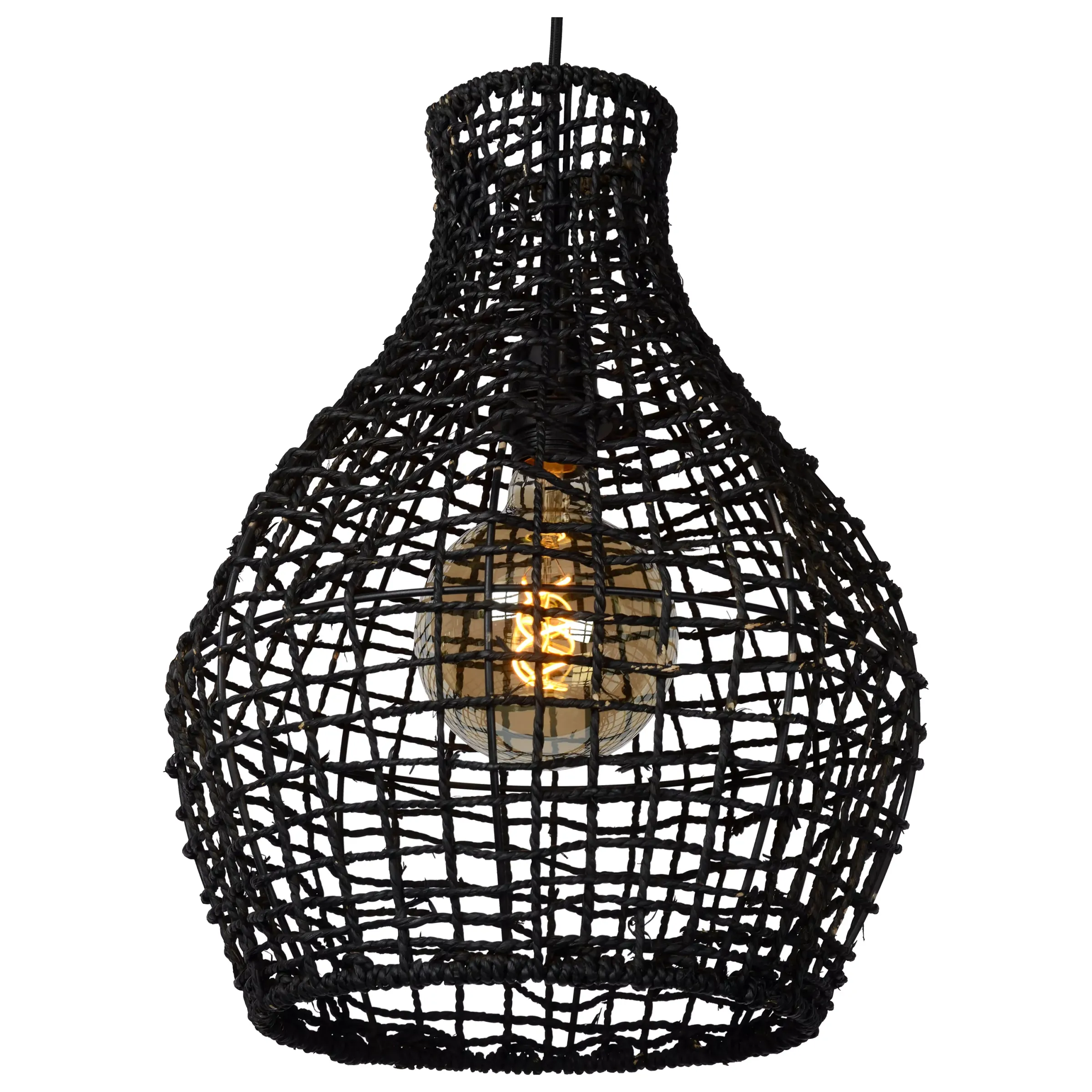 ALBAN - Hanglamp - Ø 35 cm - 1xE27 - Zwart*Lucide Store