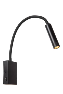 ALEC - Wandspot / Wandlamp - LED - G9 - 1x3W 2700K - Inclusief omwisselbare ringen - Zwart*Lucide Best