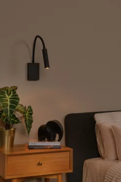 ALEC - Wandspot / Wandlamp - LED - G9 - 1x3W 2700K - Inclusief omwisselbare ringen - Zwart*Lucide Best