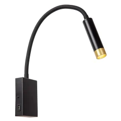 ALEC - Wandspot / Wandlamp - LED - G9 - 1x3W 2700K - Inclusief omwisselbare ringen - Zwart*Lucide Best