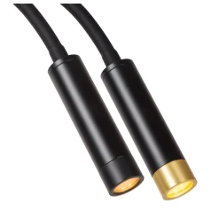 ALEC - Wandspot / Wandlamp - LED - G9 - 1x3W 2700K - Inclusief omwisselbare ringen - Zwart*Lucide Best