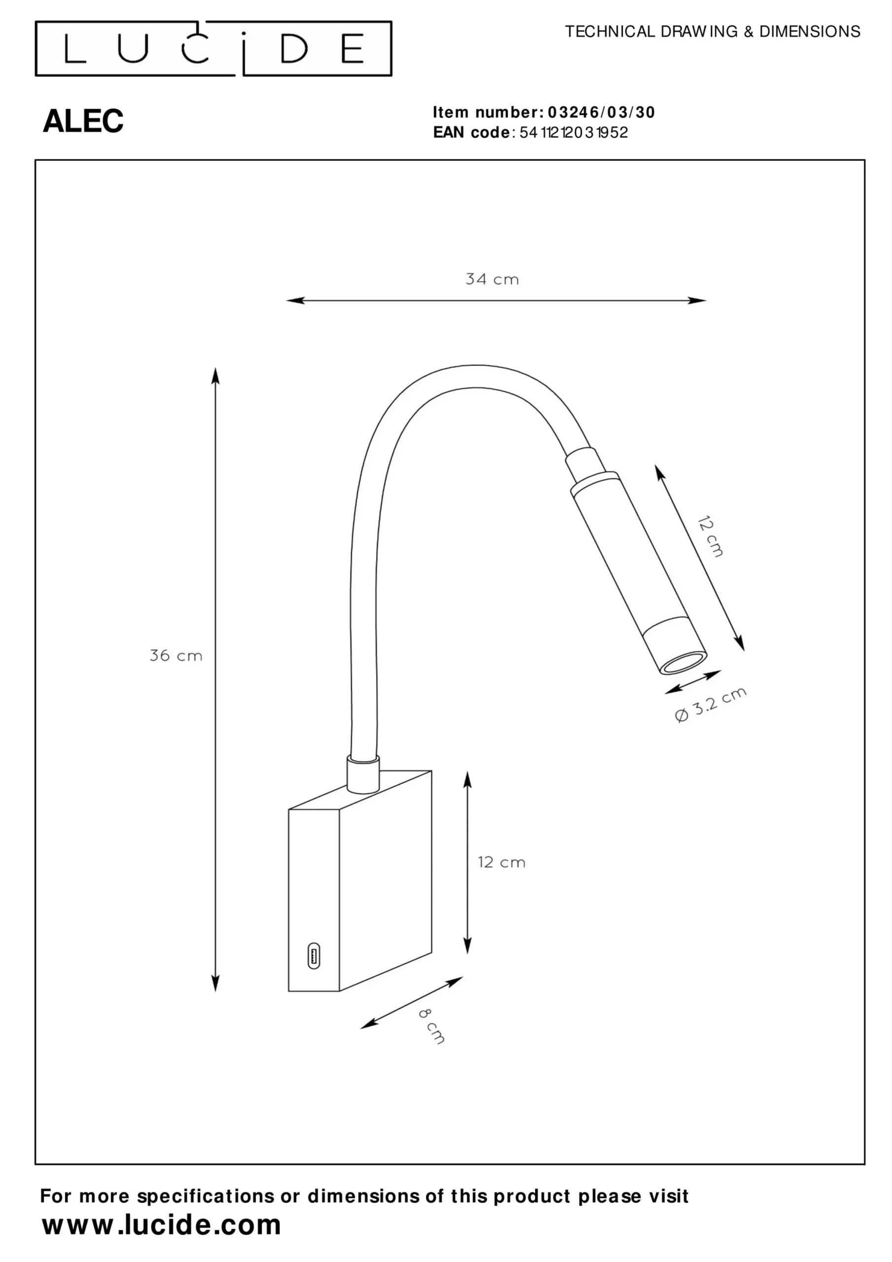 ALEC - Wandspot / Wandlamp - LED - G9 - 1x3W 2700K - Inclusief omwisselbare ringen - Zwart*Lucide Best