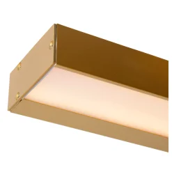 ALEXA - Wandlamp Badkamer - LED - 1x8W 3000K - IP44 - Mat Goud / Messing*Lucide Cheap