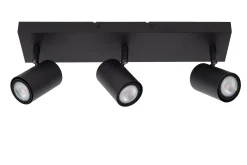 AMIGO - Plafondspot - 3xGU10 - Zwart*Lucide Flash Sale