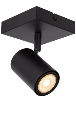 AMIGO - Wandspot / Wandlamp - 1xGU10 - Zwart*Lucide Discount