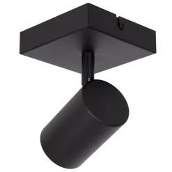 AMIGO - Wandspot / Wandlamp - 1xGU10 - Zwart*Lucide Discount