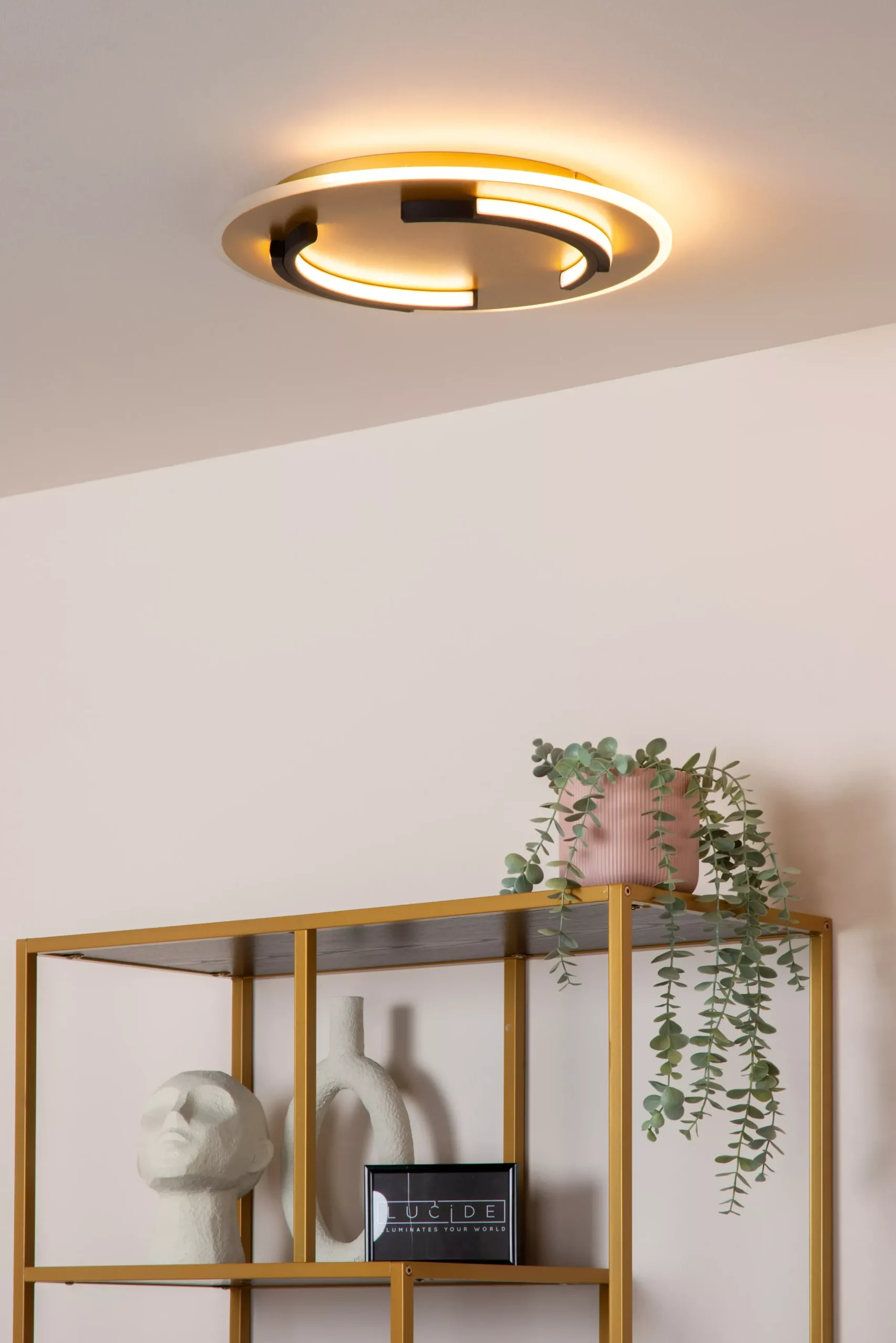 ANDREAS - Plafonnière - Ø 39,6 cm - LED - 1x30W 2700K - Mat Goud / Messing*Lucide Cheap