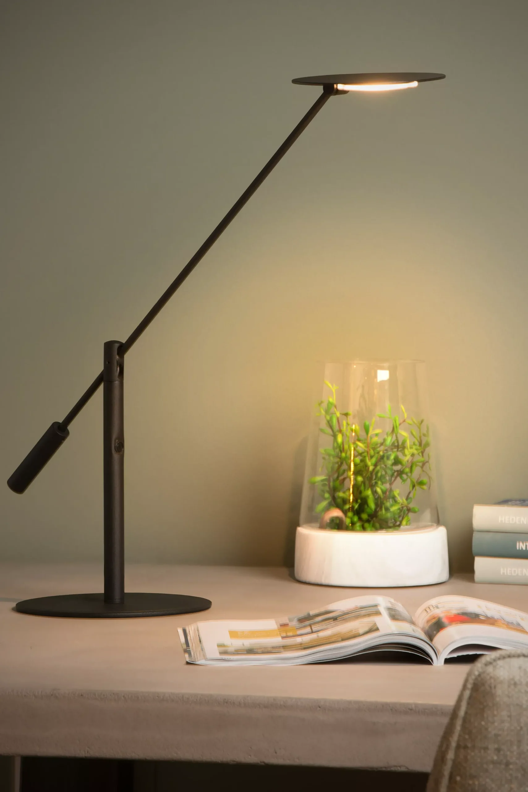 ANSELMO - Bureaulamp - Ø 18 cm - LED Dimb. - 1x9W 3000K - Zwart*Lucide Flash Sale