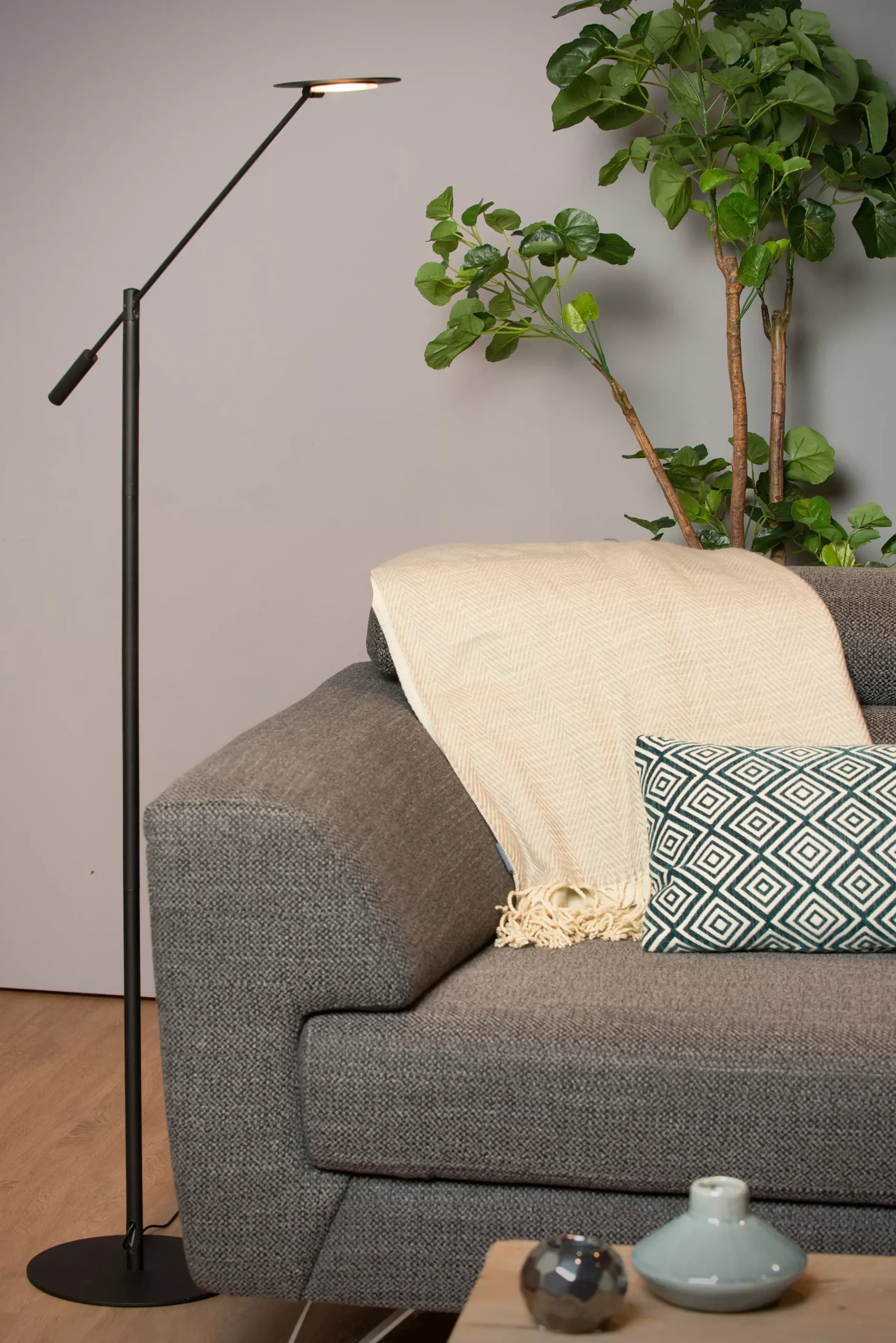 ANSELMO - Leeslamp - Ø 25 cm - LED Dimb. - 1x9W 3000K - Zwart*Lucide Hot