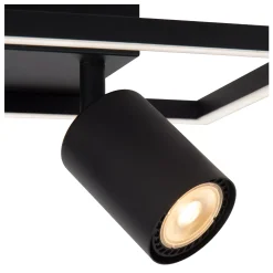 ARIANNE - Plafonnière - LED - 2xGeïntegreerde LED - 2xGU10 - Zwart*Lucide Sale