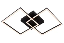 ARIANNE - Plafonnière - LED - CCT - 1x23W 2700K/4000K - Zwart*Lucide Discount
