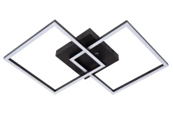 ARIANNE - Plafonnière - LED - CCT - 1x23W 2700K/4000K - Zwart*Lucide Discount