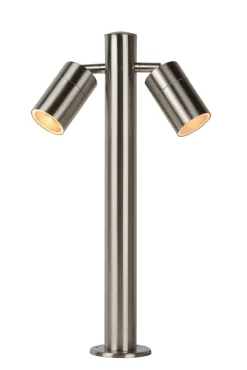 ARNE-LED - Sokkellamp - Ø 6,3 cm - LED - GU10 - 2x5W 2700K - IP44 - Mat chroom*Lucide Online