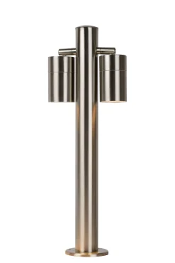 ARNE-LED - Sokkellamp - Ø 6,3 cm - LED - GU10 - 2x5W 2700K - IP44 - Mat chroom*Lucide Online