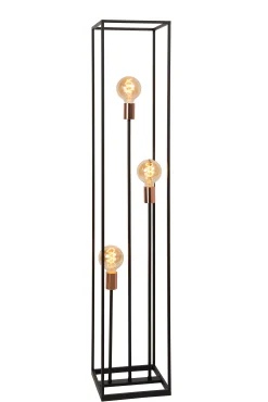 ARTHUR - Vloerlamp - 3xE27 - Zwart*Lucide Hot