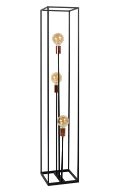 ARTHUR - Vloerlamp - 3xE27 - Zwart*Lucide Hot