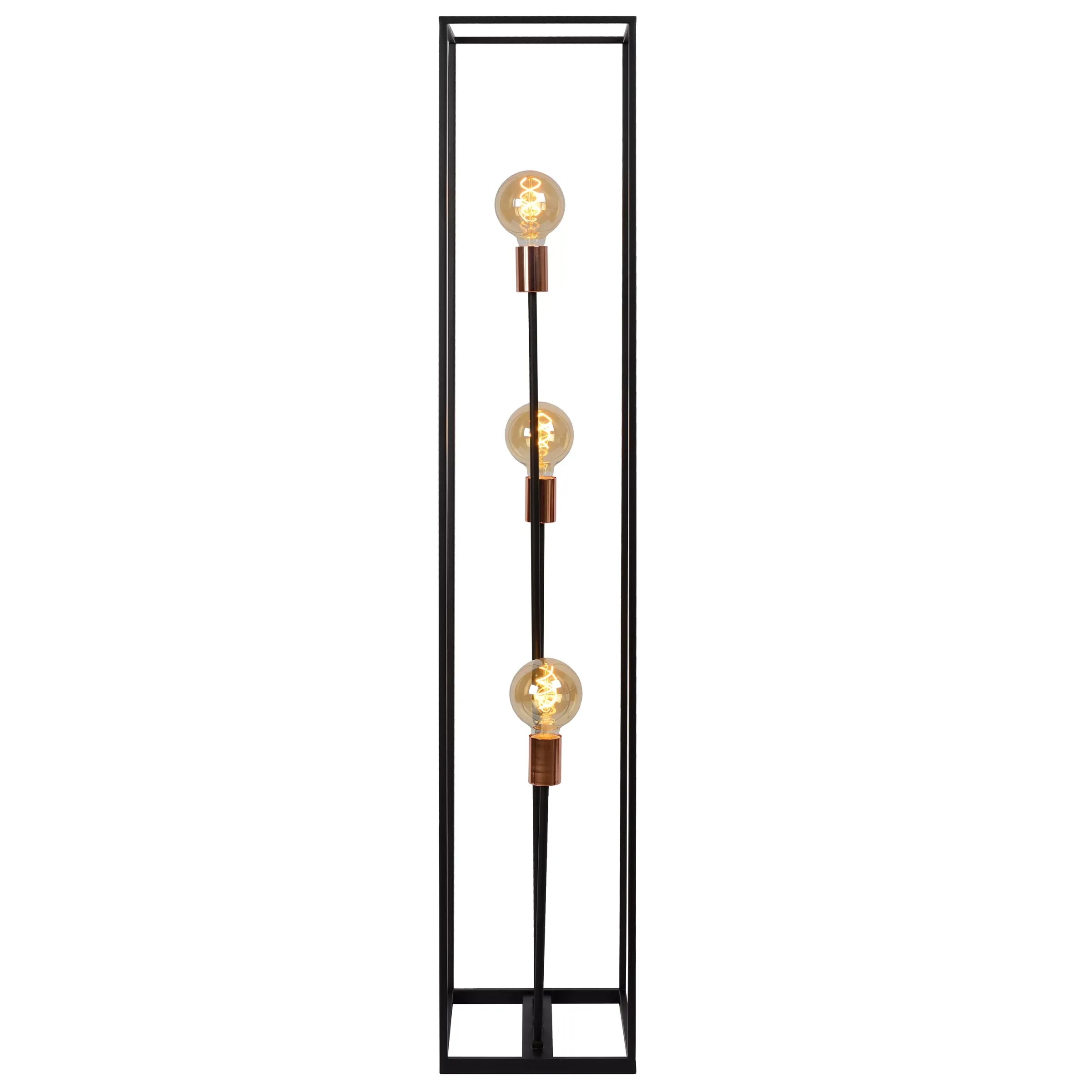 ARTHUR - Vloerlamp - 3xE27 - Zwart*Lucide Hot