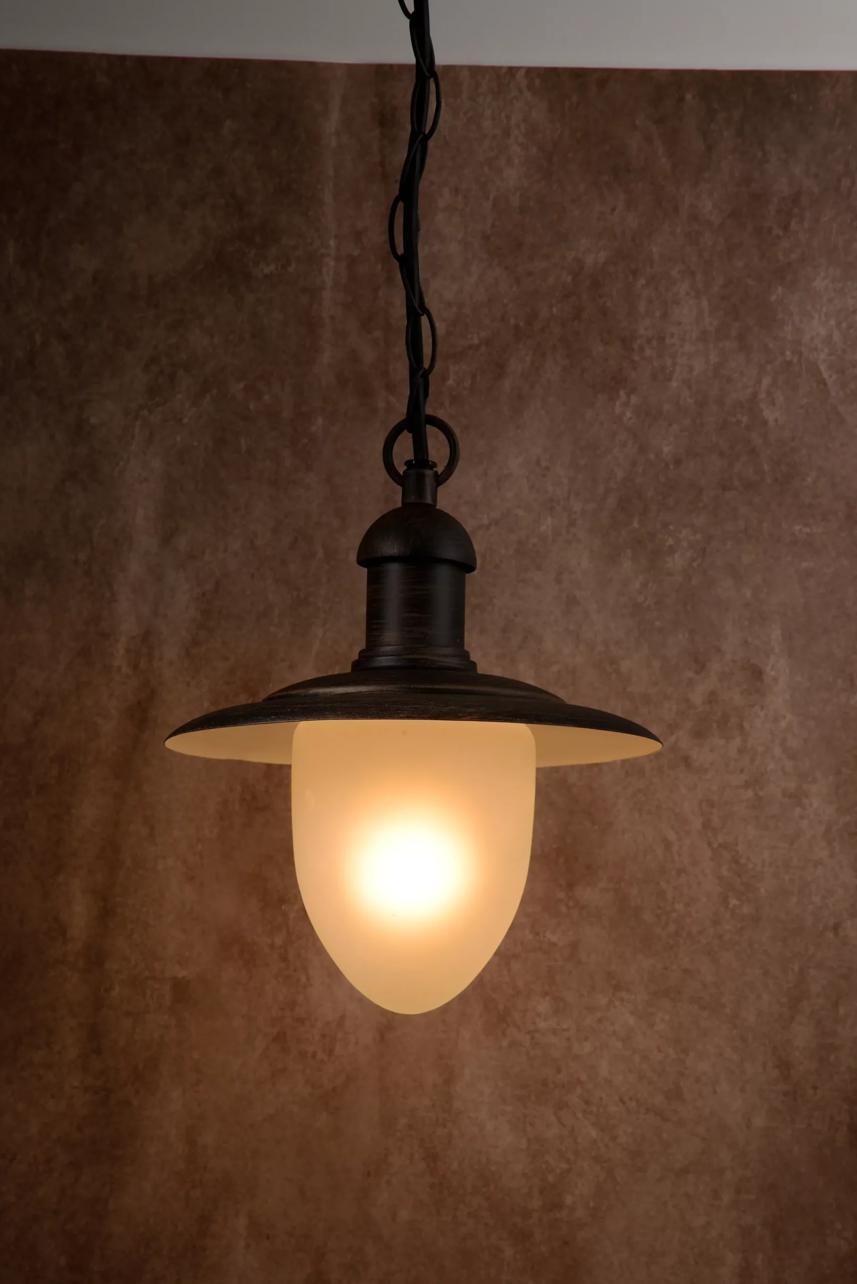 ARUBA - Hanglamp Binnen/Buiten - Ø 25 cm - 1xE27 - IP44 - Roest bruin*Lucide Online