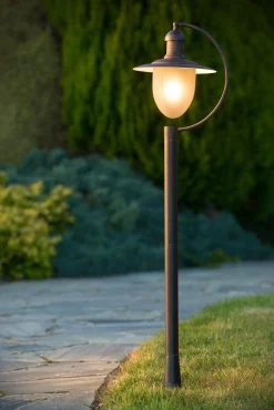 ARUBA - Lantaarnpaal - Ø 25 cm - 1xE27 - IP44 - Roest bruin*Lucide Clearance