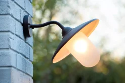 ARUBA - Wandlamp Binnen/Buiten - Ø 30 cm - 1xE27 - IP44 - Roest bruin*Lucide Online
