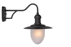 ARUBA - Wandlamp Binnen/Buiten - Ø 25 cm - 1xE27 - IP44 - Zwart*Lucide Cheap