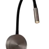ASJA - Oplaadbare Wandspot / Wandlamp - Accu/Batterij - LED 3 StepDim - 1x3W 2700K - Grijs ijzer*Lucide Clearance