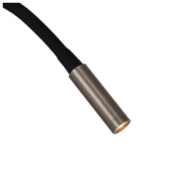 ASJA - Oplaadbare Wandspot / Wandlamp - Accu/Batterij - LED 3 StepDim - 1x3W 2700K - Grijs ijzer*Lucide Clearance