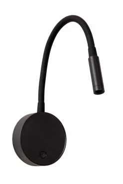 ASJA - Oplaadbare Wandspot / Wandlamp - Accu/Batterij - LED 3 StepDim - 1x3W 2700K - Zwart*Lucide Fashion