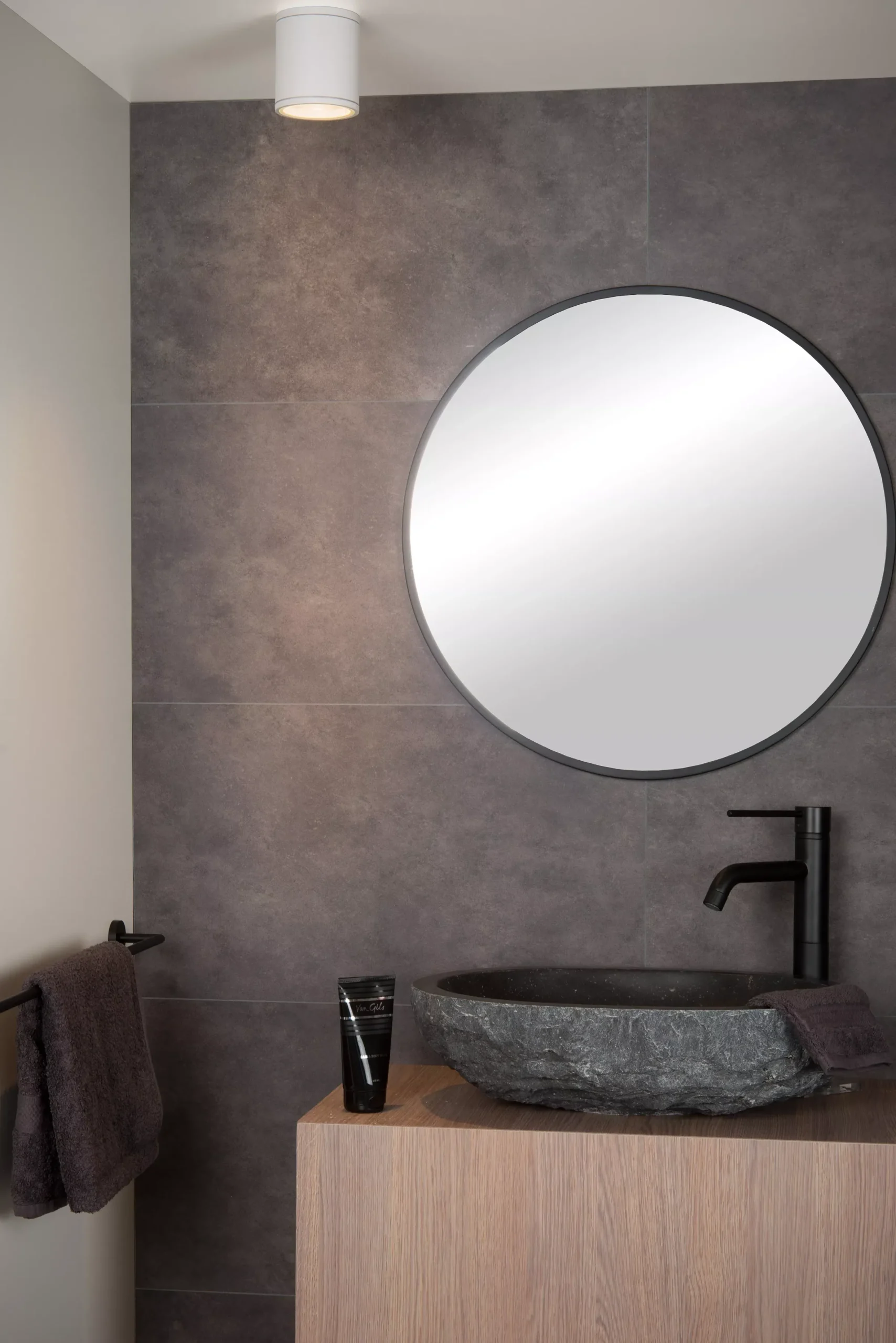 AVEN - Plafondspot Badkamer - Ø 9 cm - 1xGU10 - IP65 - Wit*Lucide Outlet