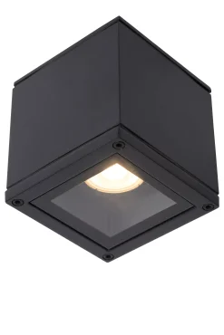 AVEN - Plafondspot Badkamer - 1xGU10 - IP65 - Zwart*Lucide Fashion