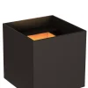AXI - Wandspot / Wandlamp Badkamer - LED - 2x7W 2700K - IP54 - Verstelbare stralingshoek - Zwart*Lucide Clearance