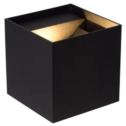 AXI - Wandspot / Wandlamp Badkamer - LED - 2x7W 2700K - IP54 - Verstelbare stralingshoek - Zwart*Lucide Clearance