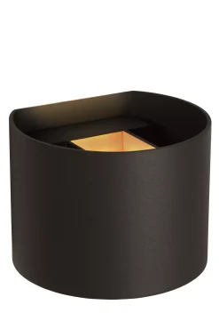 AXI - Wandspot / Wandlamp Badkamer - LED - 2x7W 2700K - IP54 - Verstelbare stralingshoek - Zwart*Lucide Online