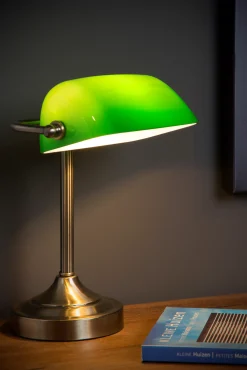 BANKER - Bureaulamp - 1xE14 - Brons*Lucide New