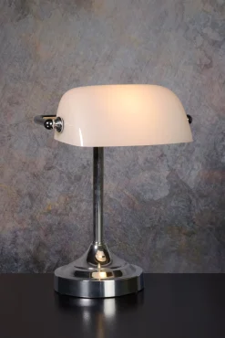 BANKER - Bureaulamp - 1xE14 - Chroom*Lucide Clearance