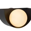 BENNI - Wandlamp - 1xG9 - Zwart*Lucide New