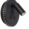 BENTJER - Bedlamp / Wandlamp - Ø 14 cm - LED - 3000K - Zwart*Lucide Cheap