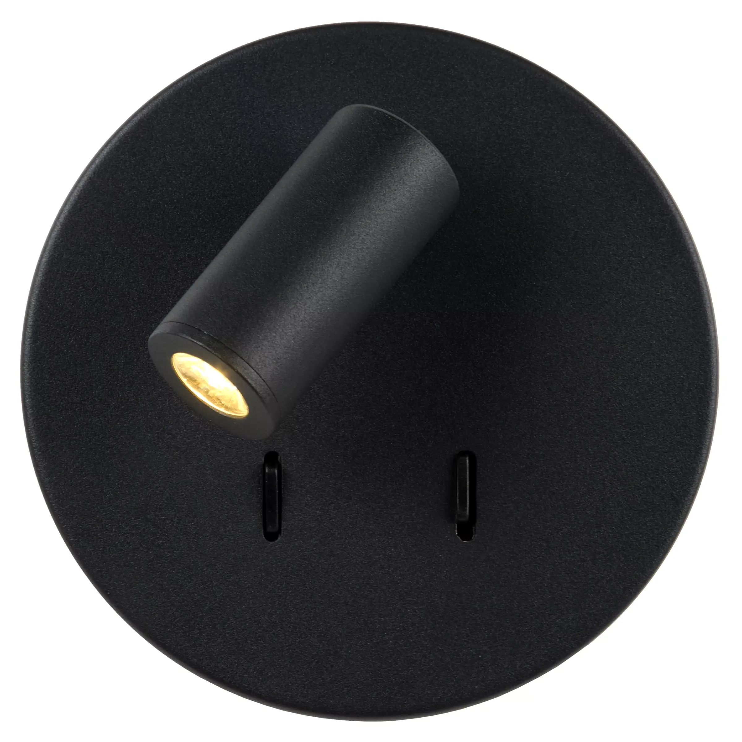 BENTJER - Bedlamp / Wandlamp - Ø 14 cm - LED - 3000K - Zwart*Lucide Cheap