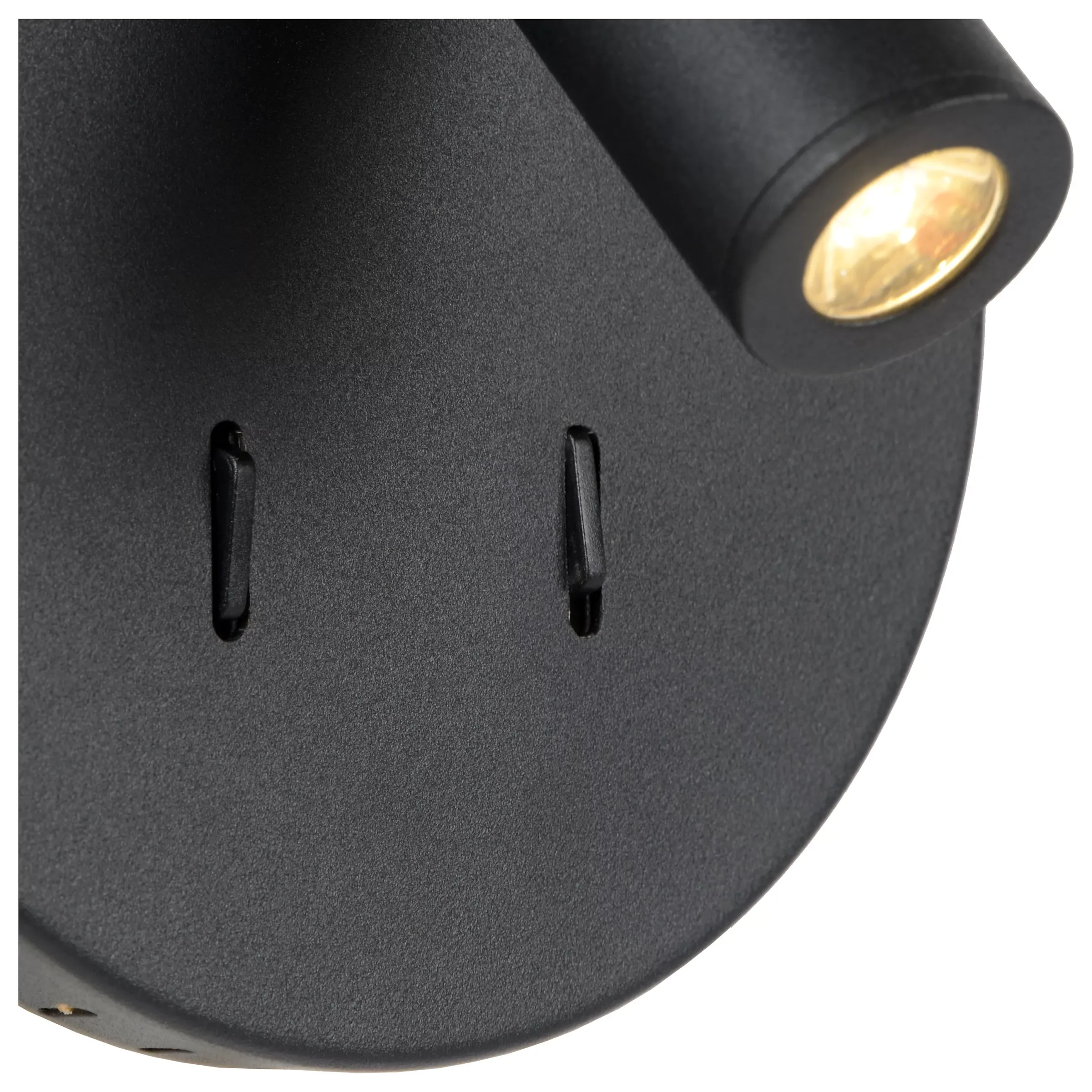 BENTJER - Bedlamp / Wandlamp - Ø 14 cm - LED - 3000K - Zwart*Lucide Cheap