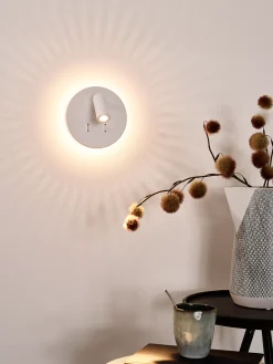 BENTJER - Bedlamp / Wandlamp - Ø 14 cm - LED - 3000K - Wit*Lucide Flash Sale
