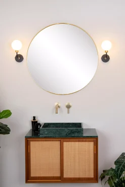 BEREND - Wandlamp Badkamer - 1xG9 - IP44 - Zwart*Lucide Online