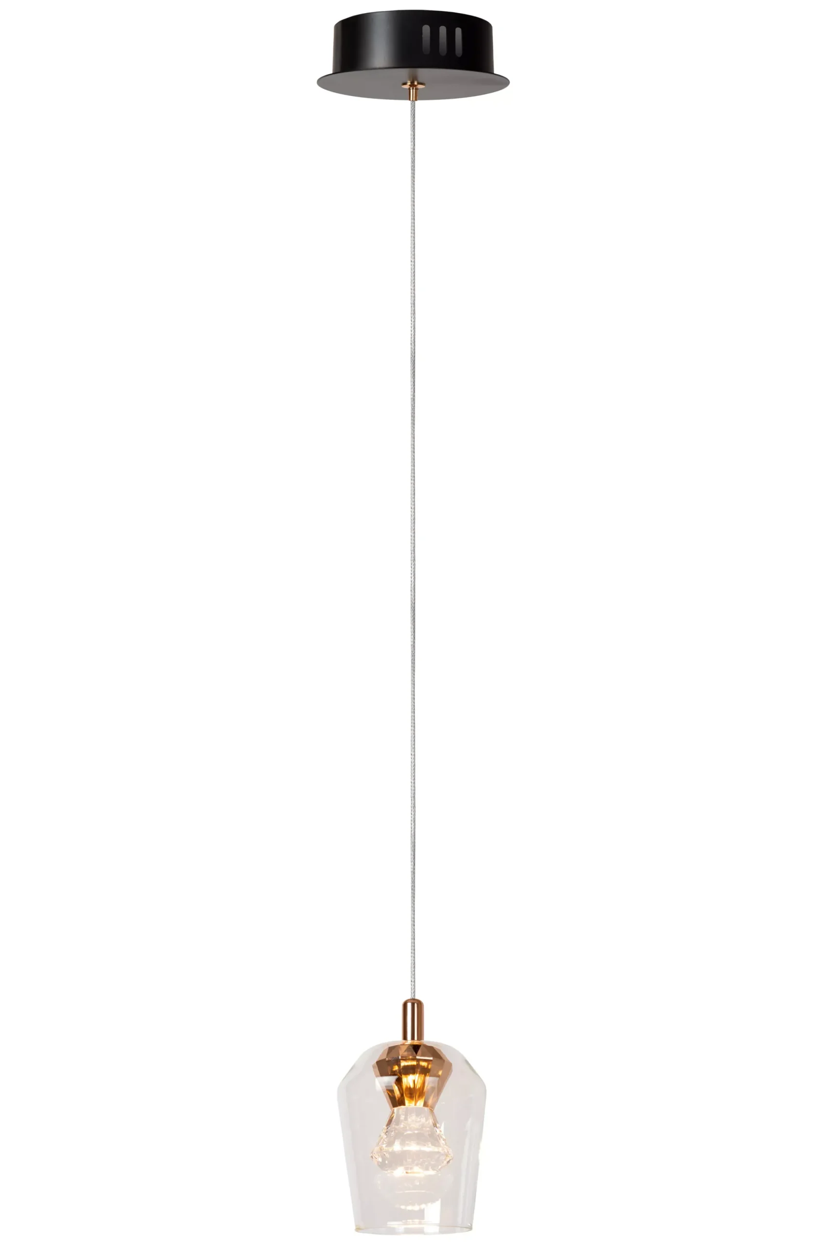 BERLIANE - Hanglamp - Ø 12 cm - LED Dimb. - 1x4W 2700K - Transparant*Lucide Clearance