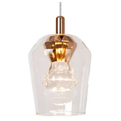 BERLIANE - Hanglamp - Ø 12 cm - LED Dimb. - 1x4W 2700K - Transparant*Lucide Clearance