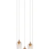 BERLIANE - Hanglamp - Ø 34 cm - LED Dimb. - 5x4W 2700K - Transparant*Lucide New