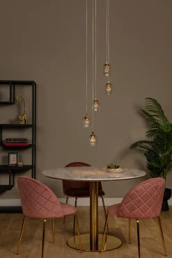 BERLIANE - Hanglamp - Ø 34 cm - LED Dimb. - 5x4W 2700K - Transparant*Lucide New