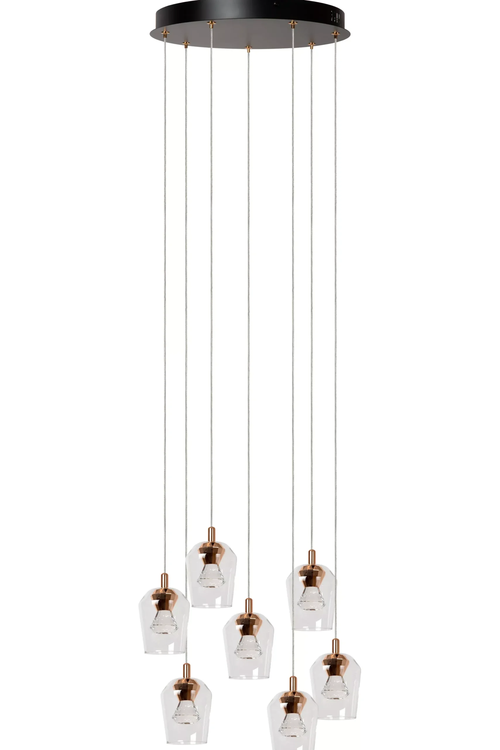 BERLIANE - Hanglamp - Ø 39 cm - LED Dimb. - 7x4W 2700K - Transparant*Lucide Cheap